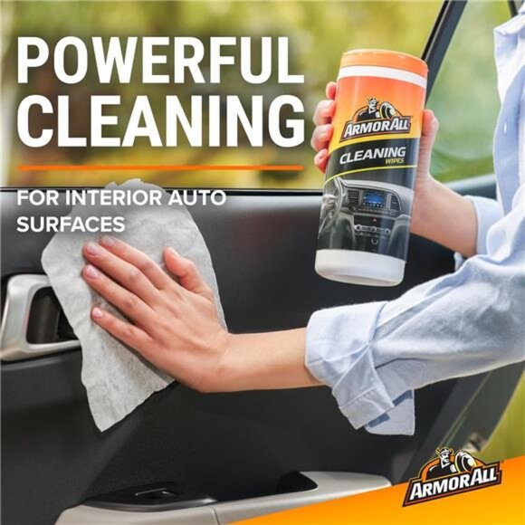 Glass and Cleaning Wipes, Wipes for Car Interior and Car Exterior, 30 Count Each - Picture 3 of 7